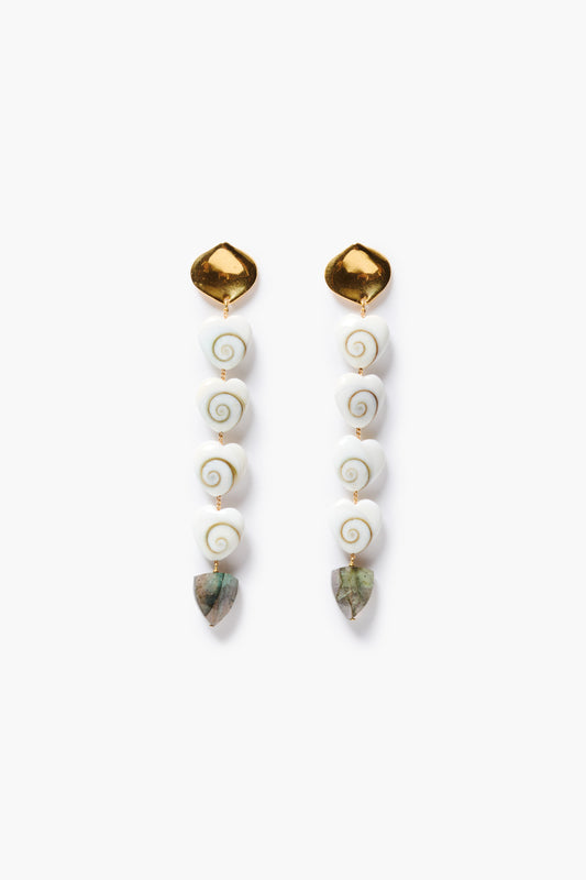 EG-5976 Labradorite Long Drop Earrings