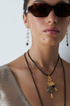 EG-5976 Labradorite Long Drop Earrings