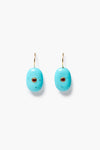 EG-6004LQ Turquoise and Orange Saphire Earrings