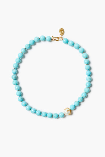 NG-15595 Turquoise and Pearl Necklace