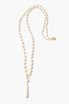 NG-15624LQ Bone Bead Rosary Necklace