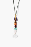 NG-15649LQ Multi Stone Long Fish Necklace