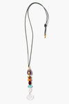 NG-15649LQ Multi Stone Long Fish Necklace