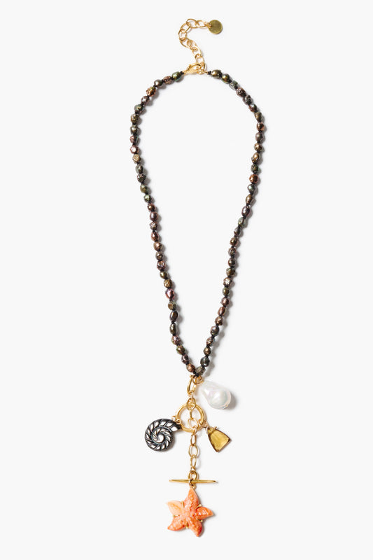NGZ-15577LQ Shell Charm Necklace