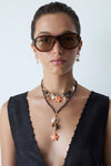 NGZ-15577LQ Shell Charm Necklace