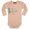 Appliqué Organic Cotton Onesie | Tutu Elephant