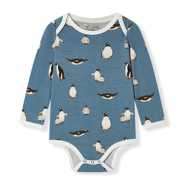Penguin Luxe Stretch Long Sleeve Onesie