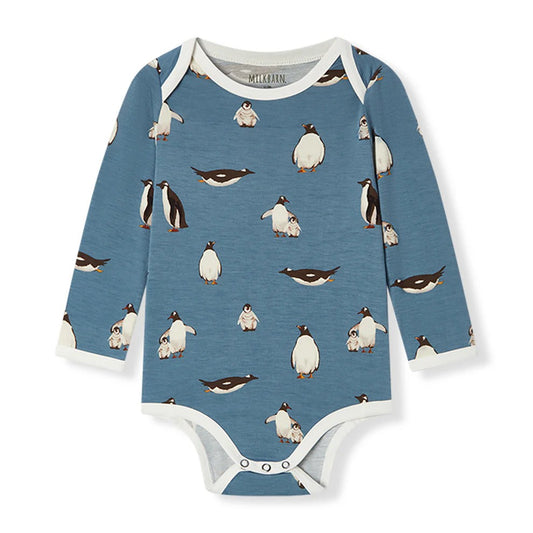 Penguin Luxe Stretch Long Sleeve Onesie