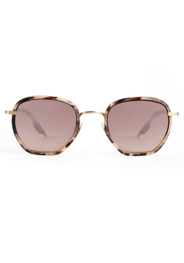 PEYTON | 18K Matte Black Fade Titanium + Matte Sunday Tortoise Mirrored