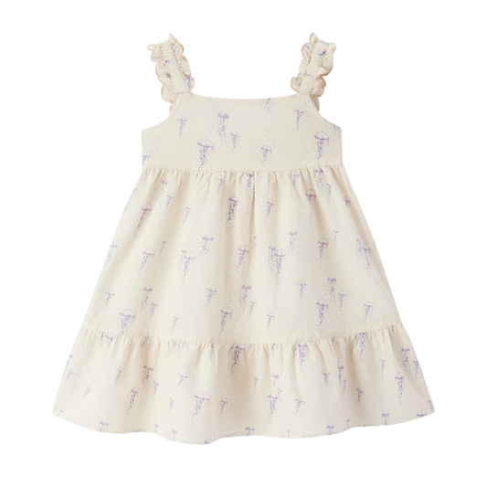 Ruffle Tiered Dress Sunset Jellyfish