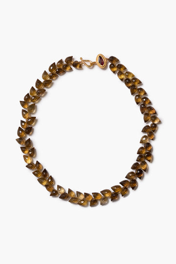 Angie Whiskey Quartz Necklace