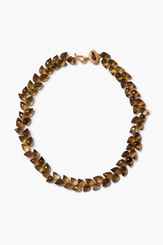 Angie Whiskey Quartz Necklace
