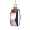 Ornament glass caviar tin can H2.5"