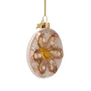Ornament glass oyster plate H3.5"