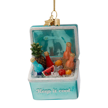 Ornament glass cool box H3.5"