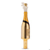 Ornament glass tree topper Champagne bottle H9.75"