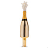 Ornament glass tree topper Champagne bottle H9.75"
