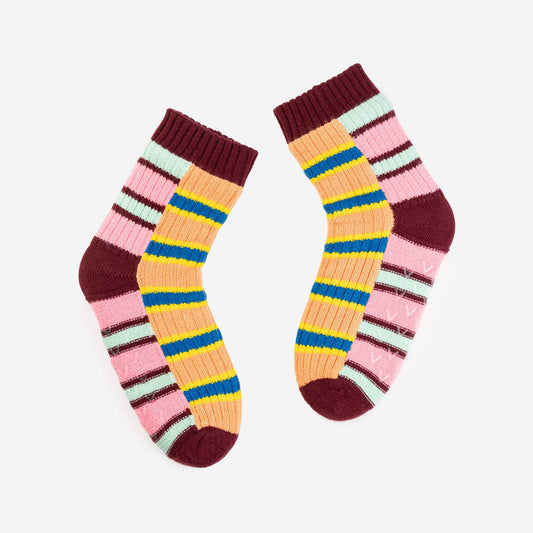 House Socks | Zipper Stripe