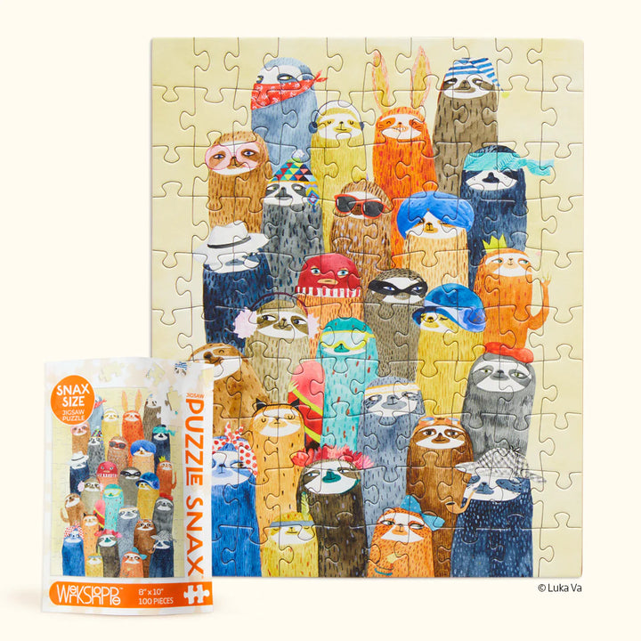 100 Piece Jigsaw Puzzle | Sloth Party