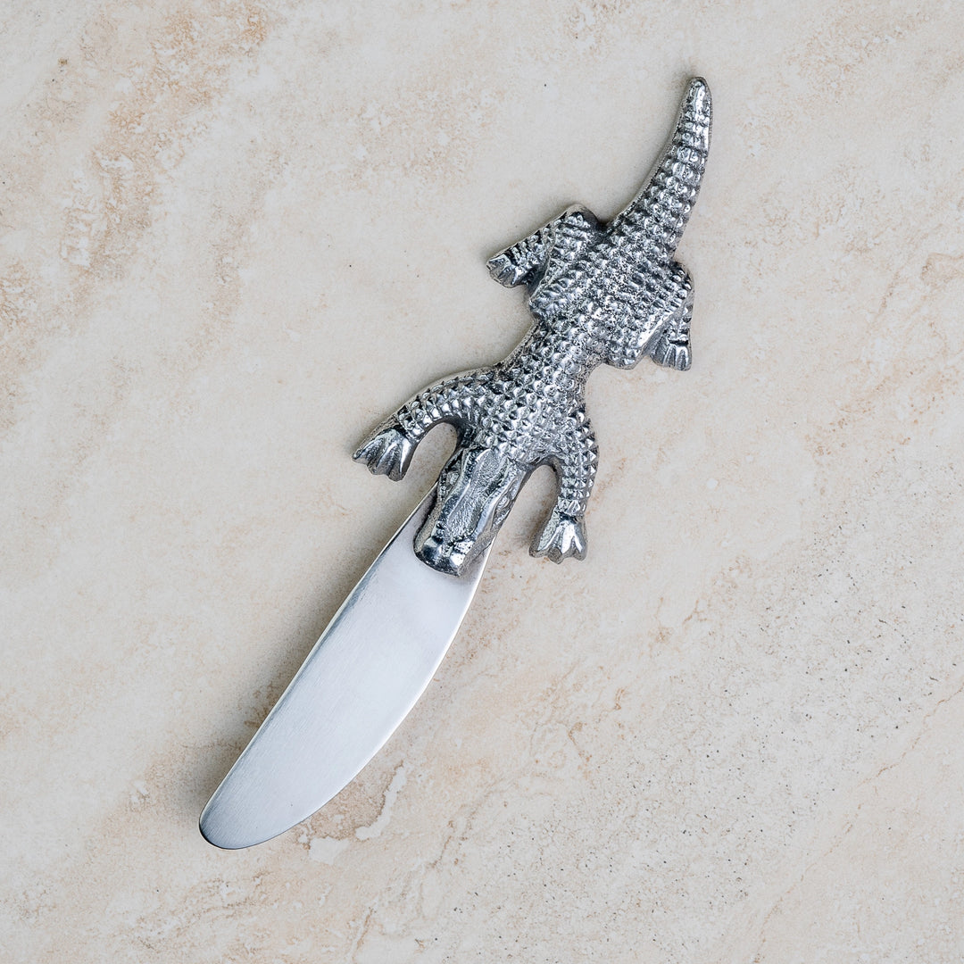 alligator spreader, knife, spreader, gator, florida, orlando, winter park, serving, entertaining, butter knife, butter spreader, gift, dad, gift for men, men