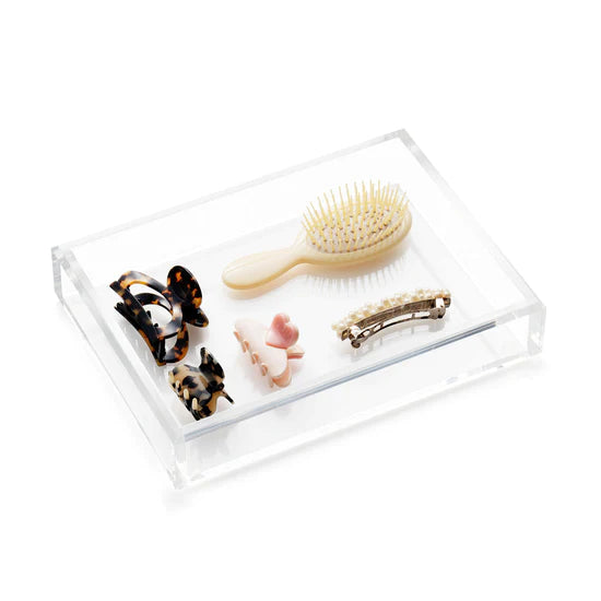 JR William | Medium Acrylic Tray | Crystal Clear
