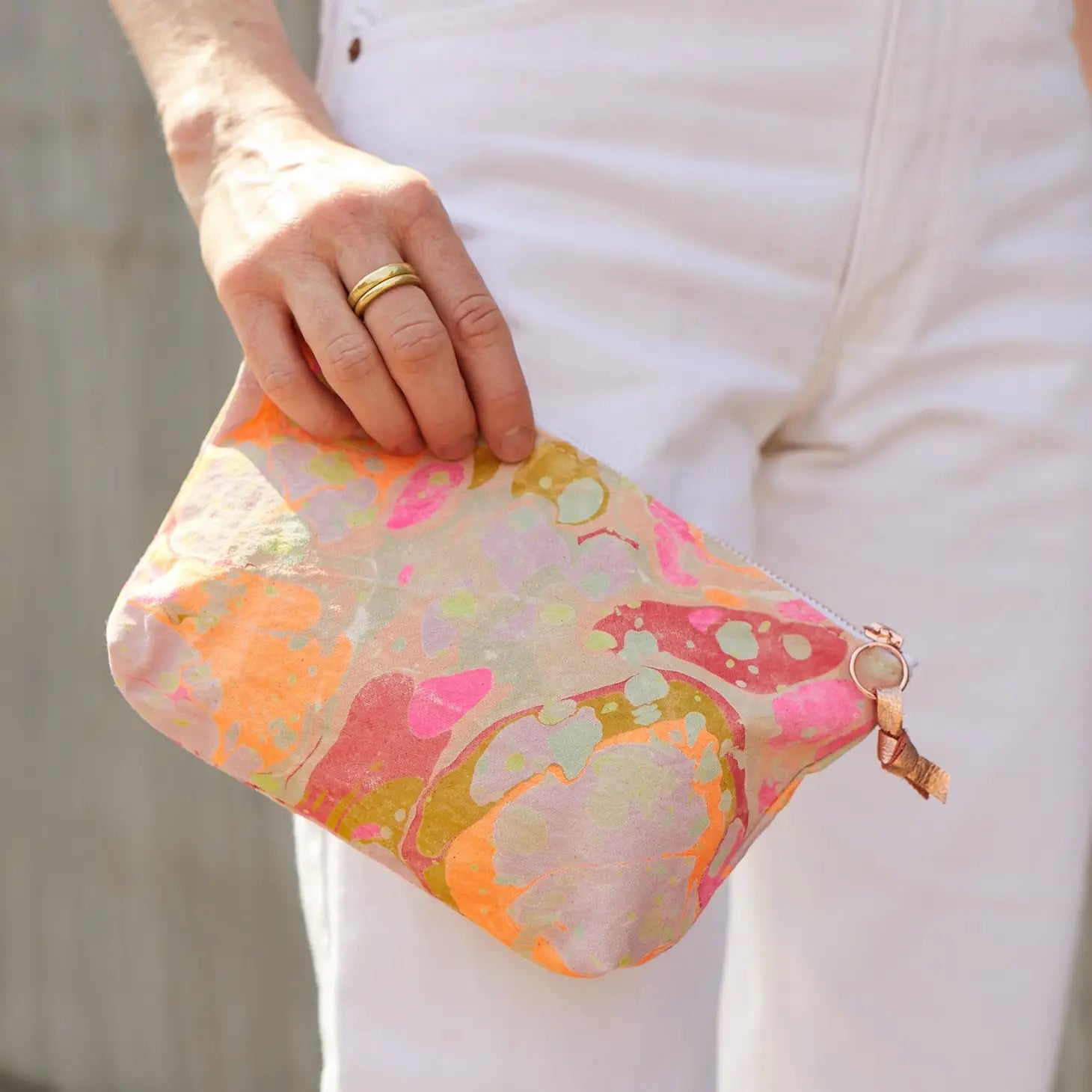 Astral Marbled Pouch | Garden Party
