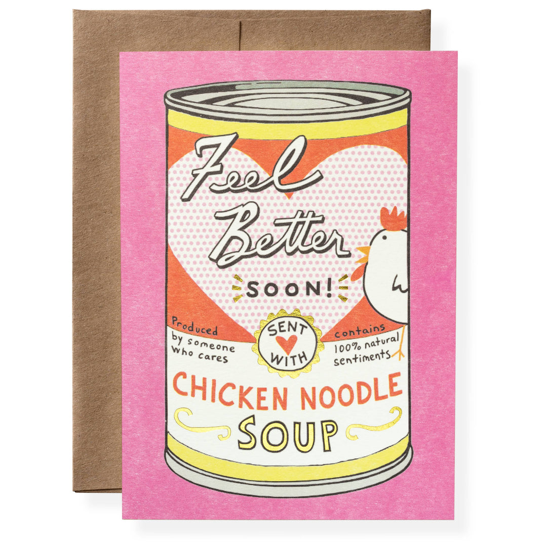 Chicken Soup Get Well Greeting Card