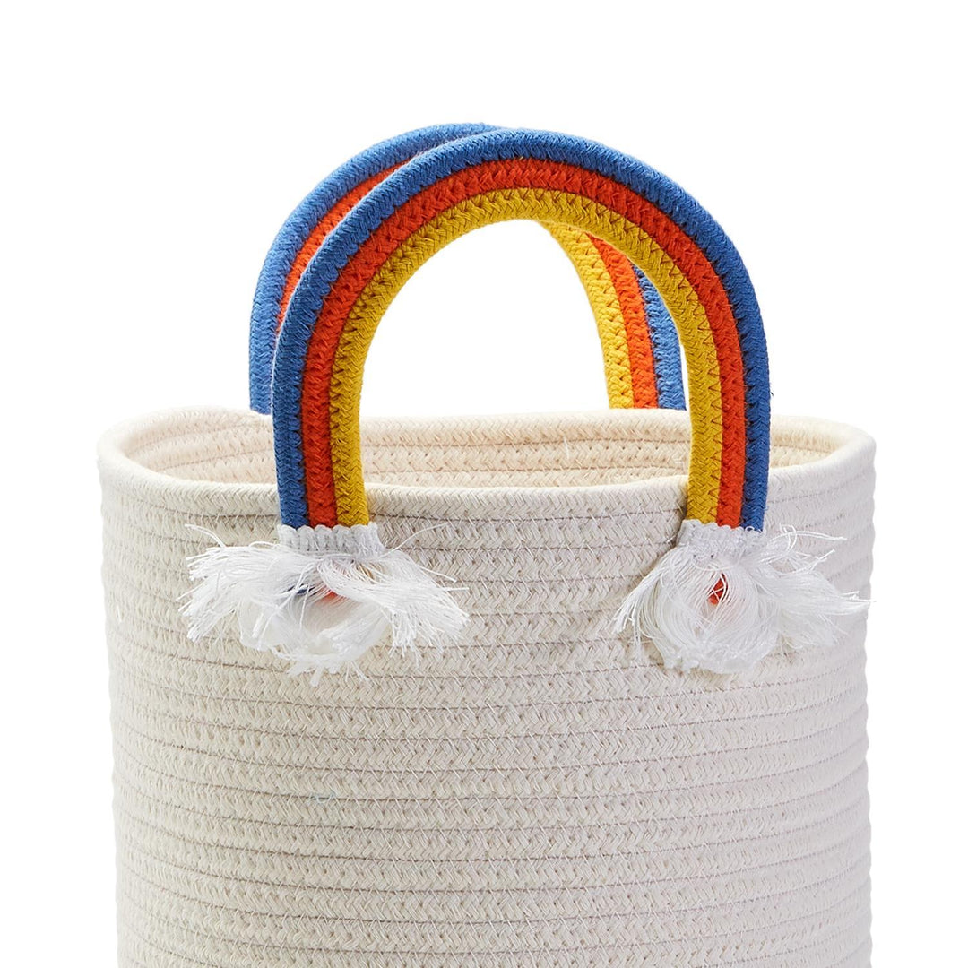 Rainbow Handle Rope Basket