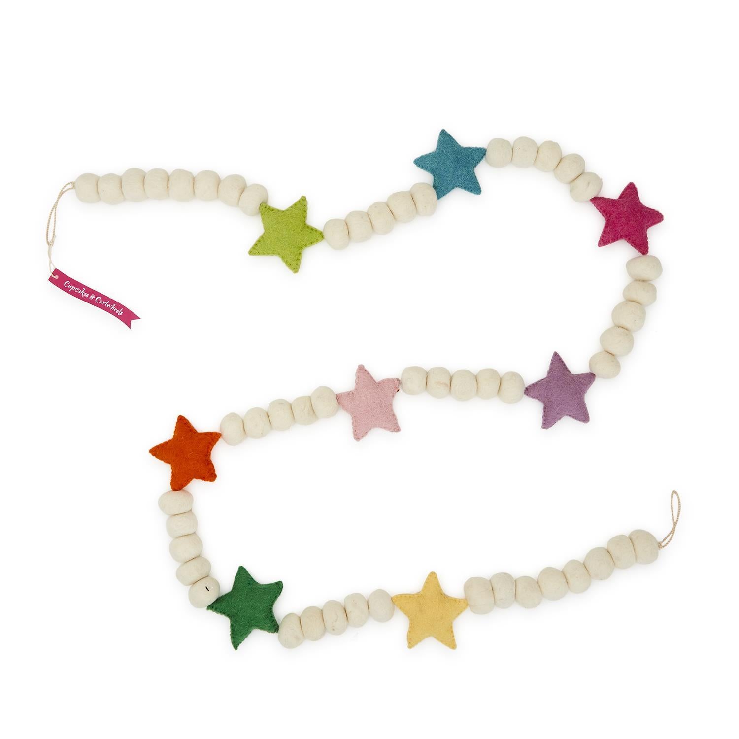 Happy and Bright Wool Felt Garland