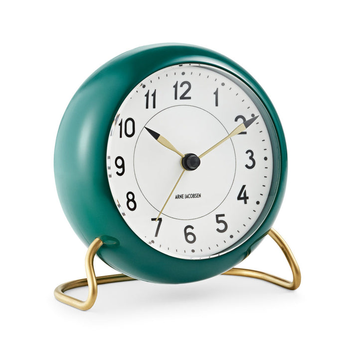 Arne Jacobsen Station Alarm Clock | Racing Green