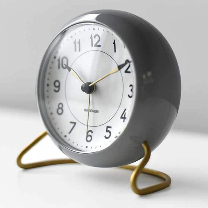 Arne Jacobsen Station Alarm Clock | Grey – Frank