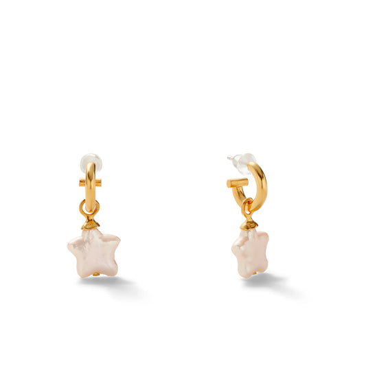 Starry Pearl Hoops