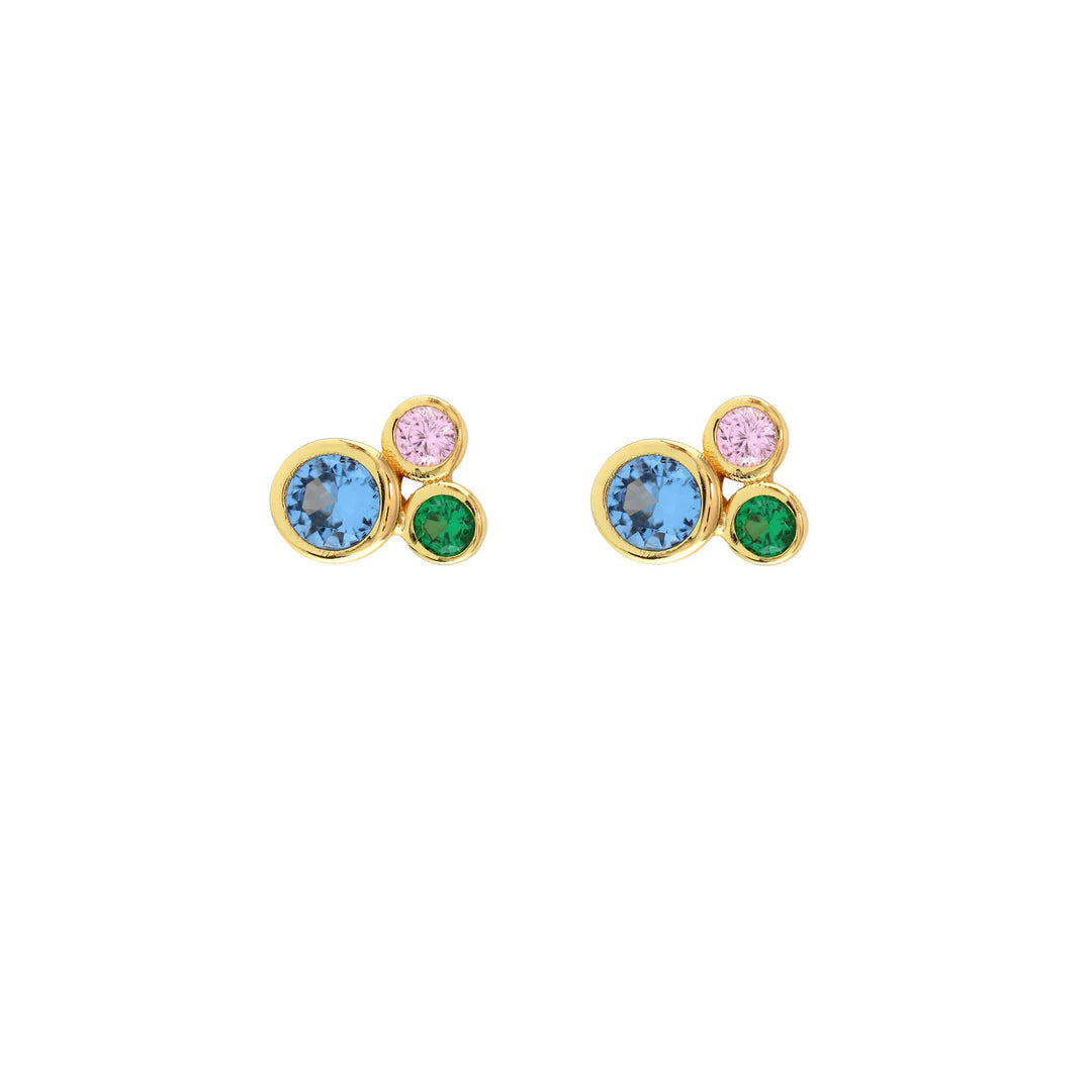Kris Nations | Modernist Bezel Crystal Studs
