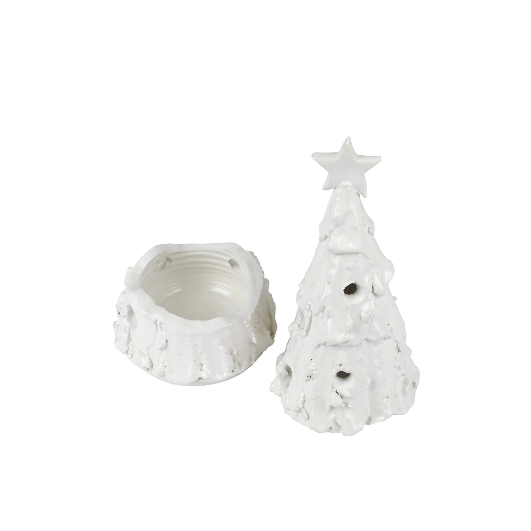 Vietri | Foresta Small Flocked Tree with Star