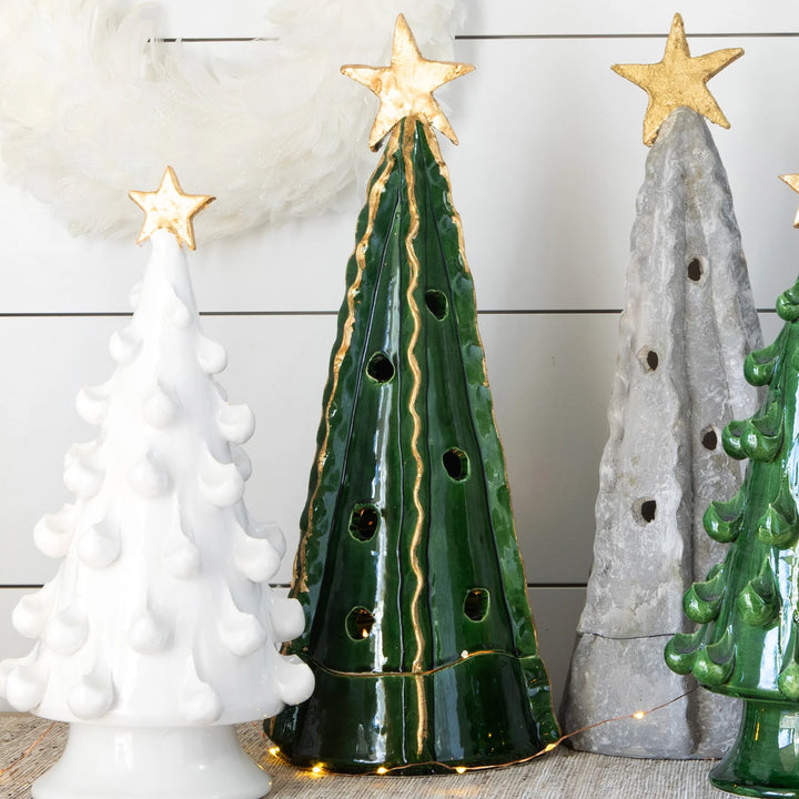 Vietri | Foresta Large Green Tree with Ribbon & Gold Star