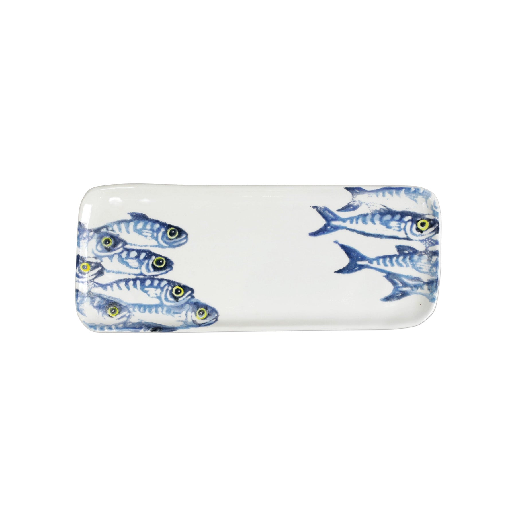 ceramic tray, fish tray, vietri, serveware, serving tray