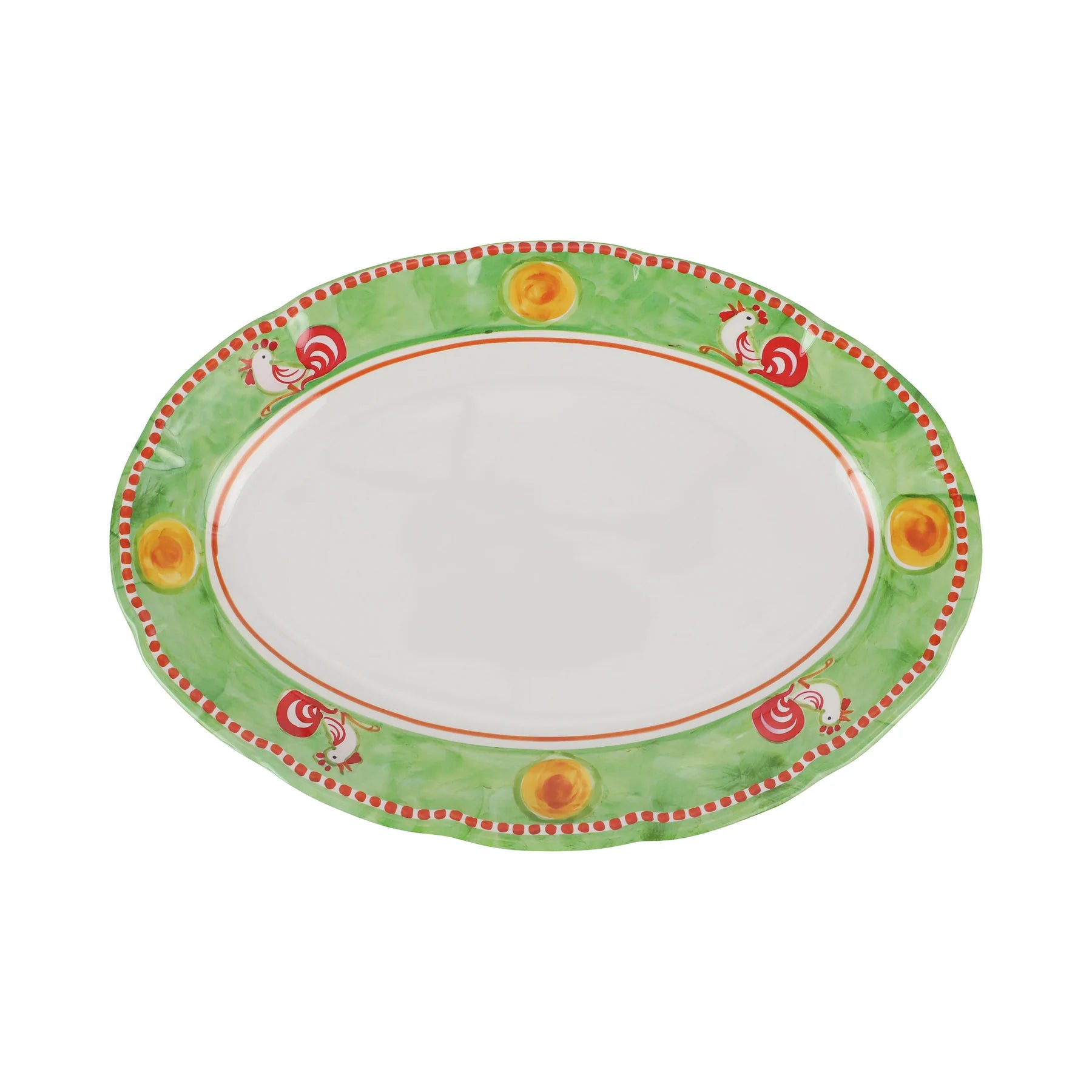 Vietri | Melamine Campagna Gallina Oval Platter