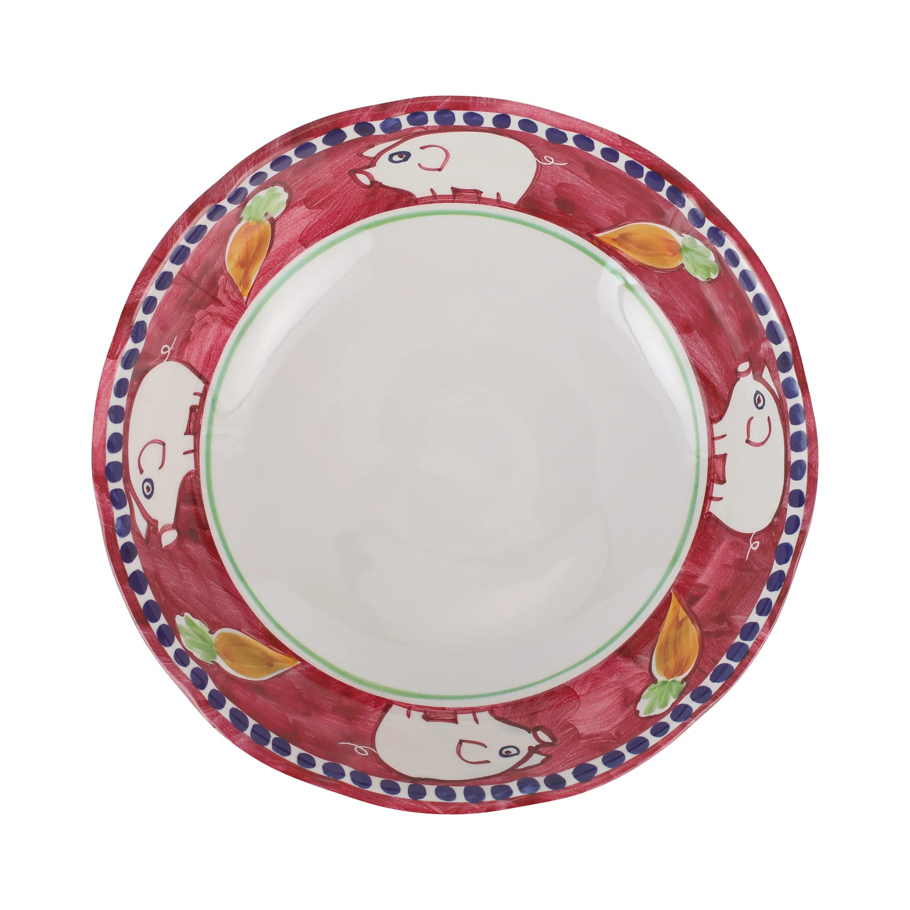 Vietri | Melamine Campagna Porco Large Serving Bowl