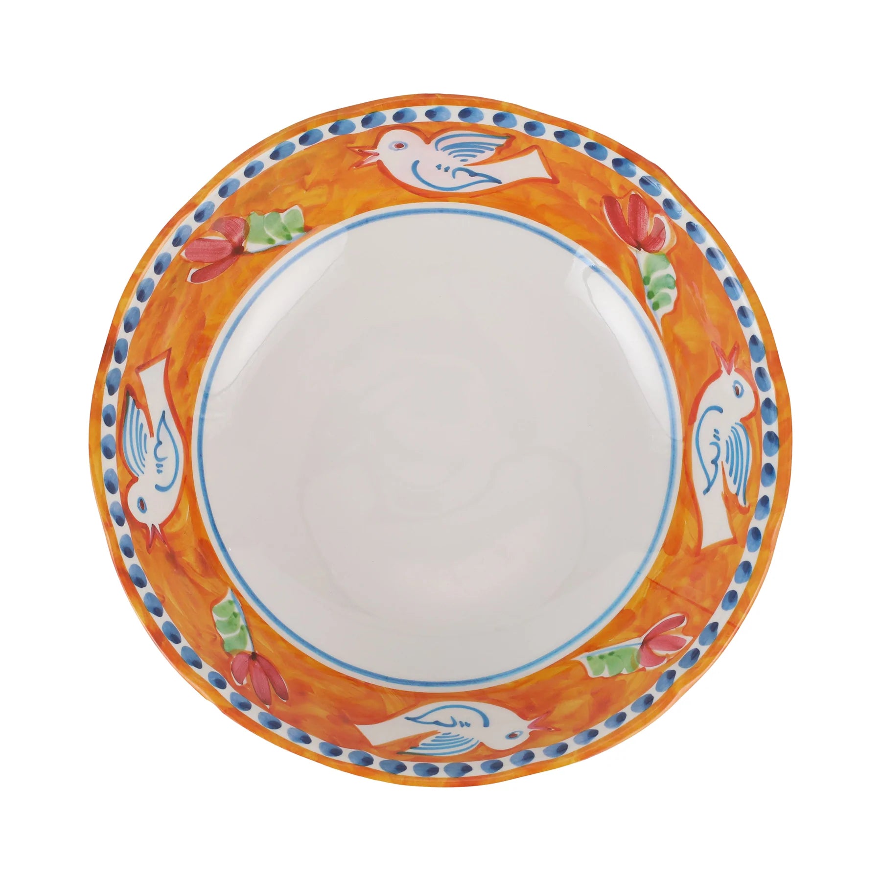 Vietri | Melamine Campagna Uccello Large Serving Bowl
