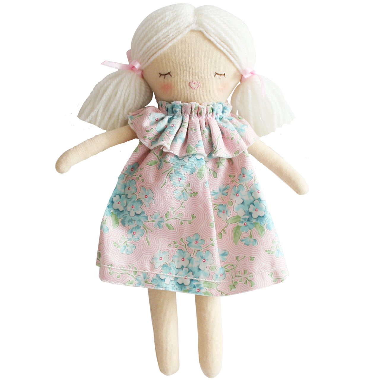 Alimrose | Mini Matilda Asleep Awake Doll | Blue Pink