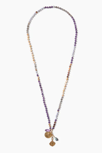 Chan Luu | Portrait Charm Necklace | Amethyst