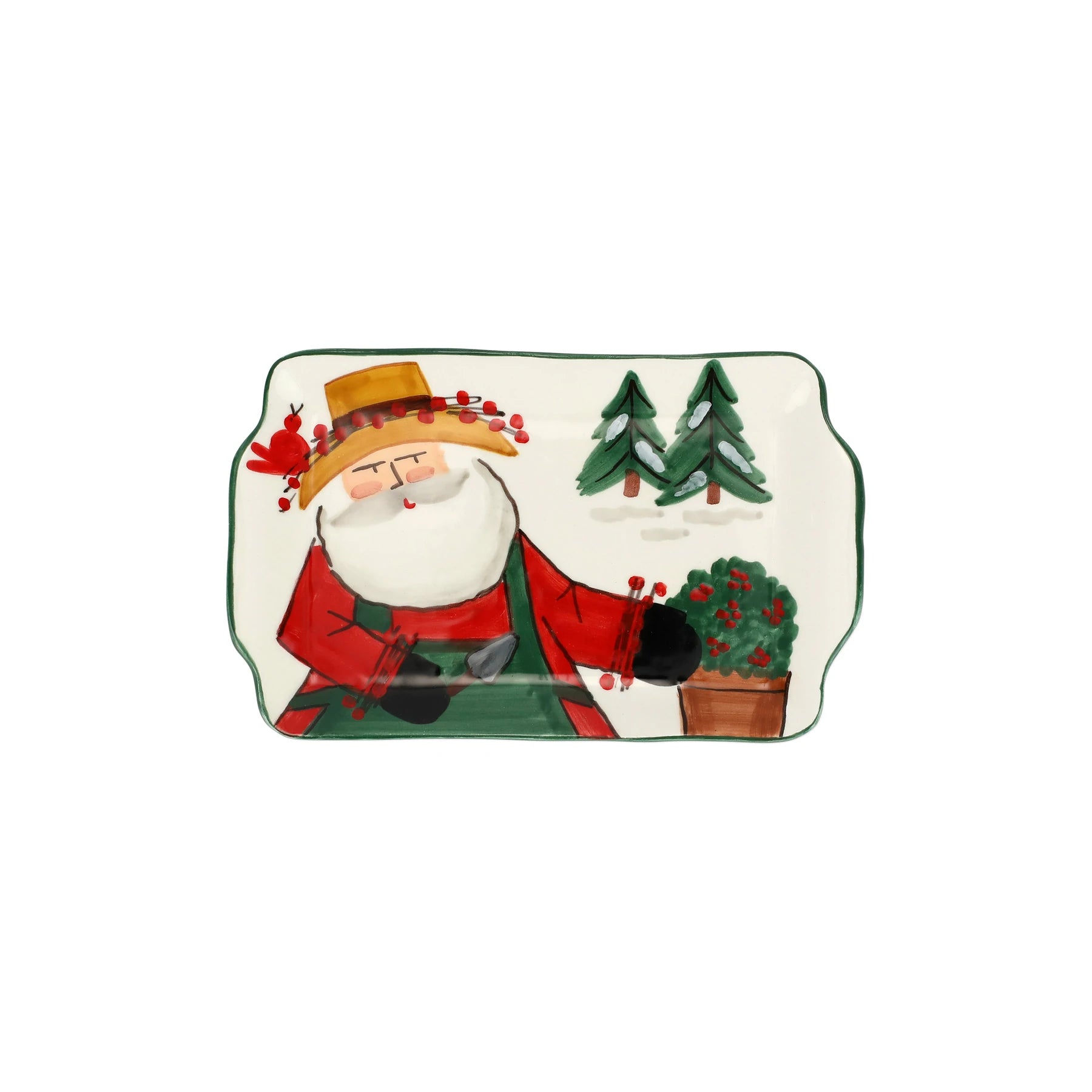 serveware, serving plate, vietri, old st. nick, christmas dinnerware