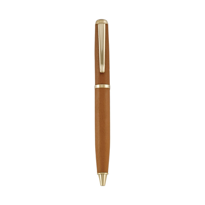 pen, writing, leather pen, stationary, journaling, ballpoint pen, notes, brown pen