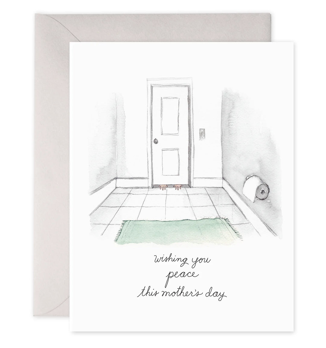 Bathroom Peace Mother's Day Card