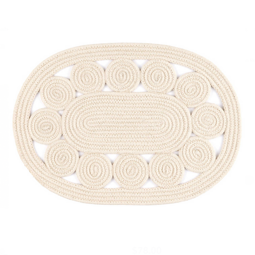 placemat, jute placemat, indoor/outdoor placemat