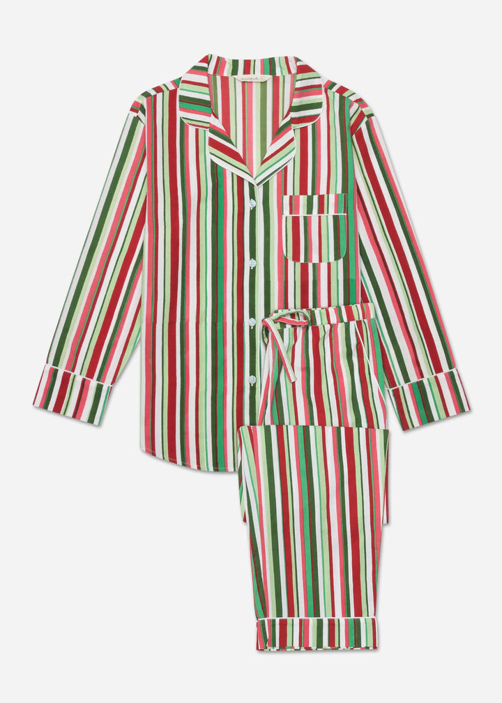 Printfresh Pajamas | Long Sleep Set | Candy Cane Stripe Peppermint