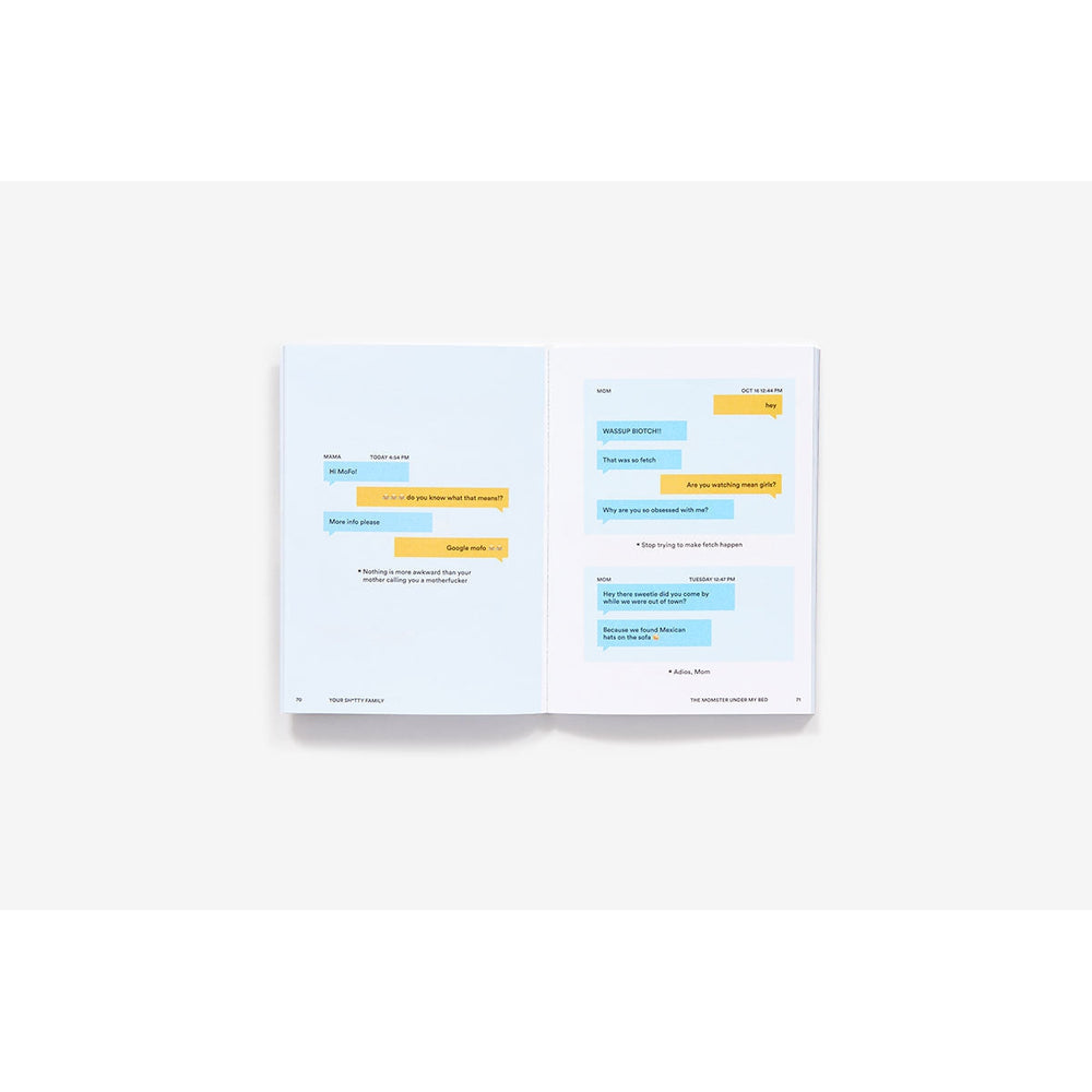 your shitty family, real text message, crazy relatives, funny book