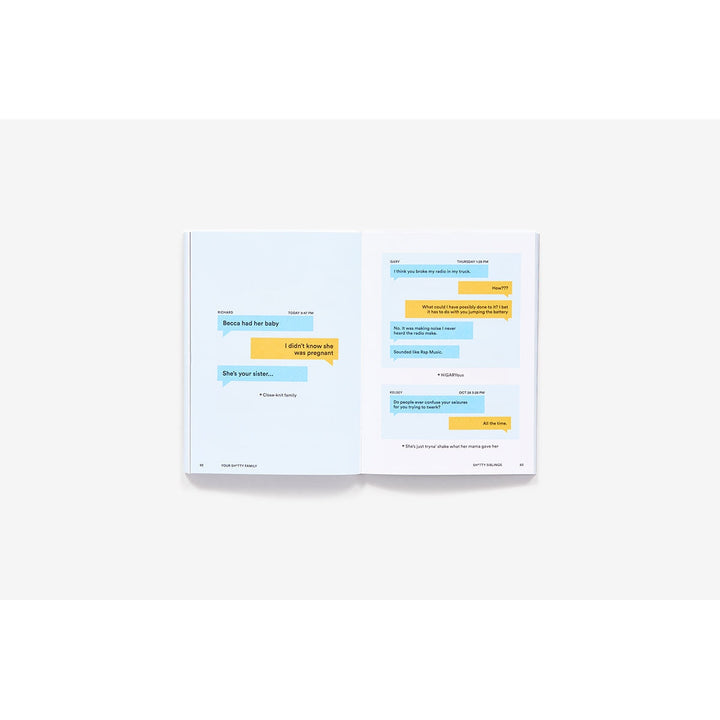 your shitty family, real text message, crazy relatives, funny book