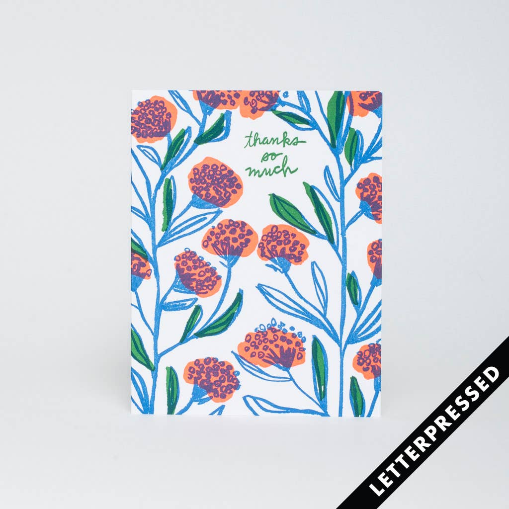 Pencil Flower Thank You Card