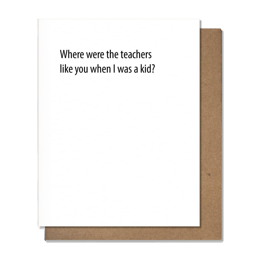 Teachers Like You Thank You Card